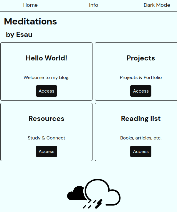 Blog: Meditations logo
