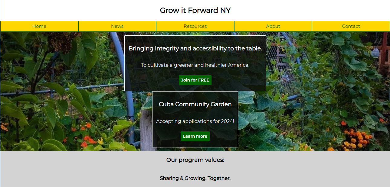 Grow it Forward NY logo